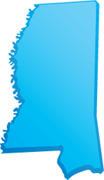 map of Mississippi DUI Lawyers