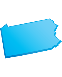 map of Pennsylvania DUI Lawyers