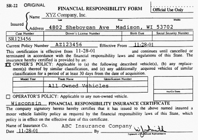 what is a sr-22