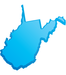 map of West Virginia DUI Lawyers
